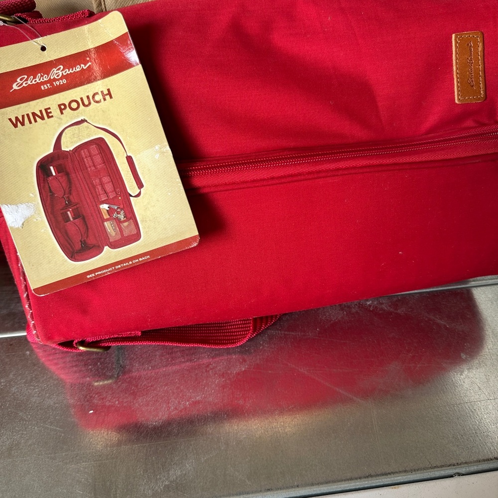 Eddie Bauer Burgundy Wine Carrier
